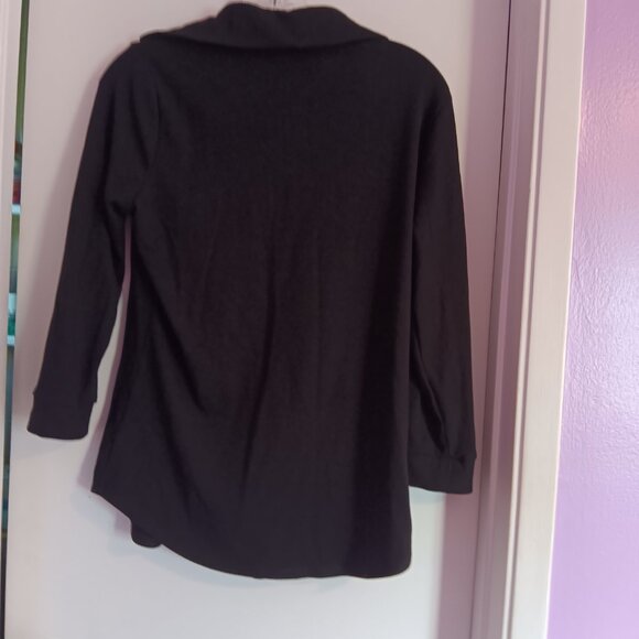 Beacon Apparel Women's Ribbed Knit Collared Button Front Cardigan Size M… - Picture 5 of 5